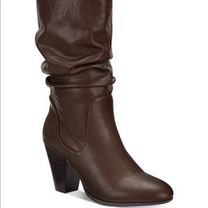 ESPRIT OLIANA SLOUCH DARK BROWN BOOT